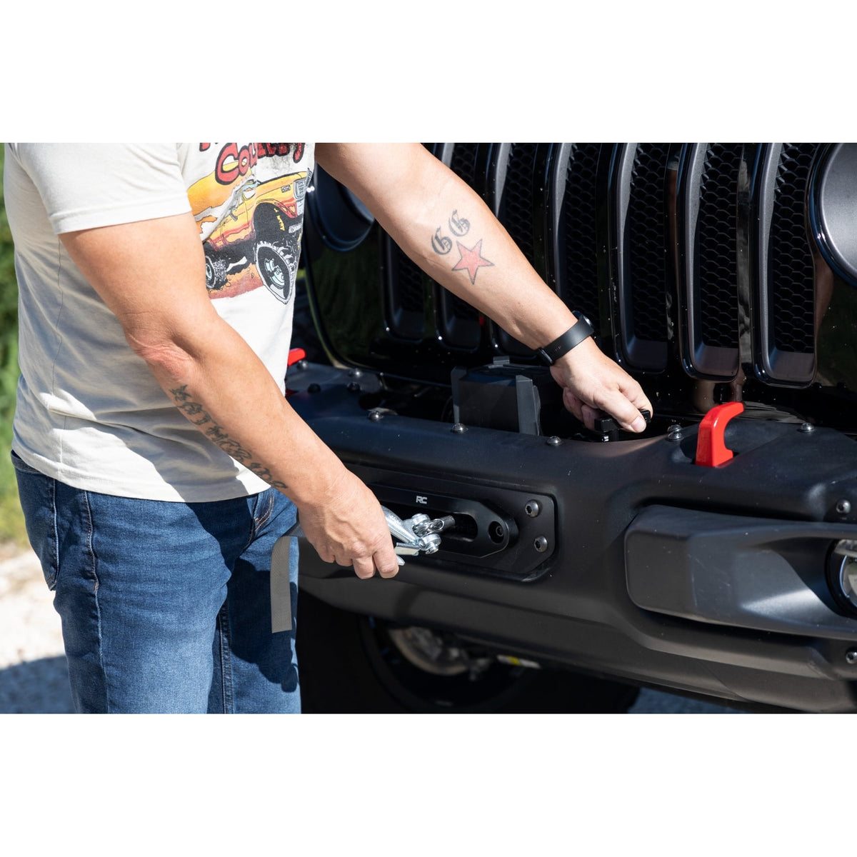 Rough Country Winch Mounting Plate for 2018-2026 Jeep Wrangler JL - 10652