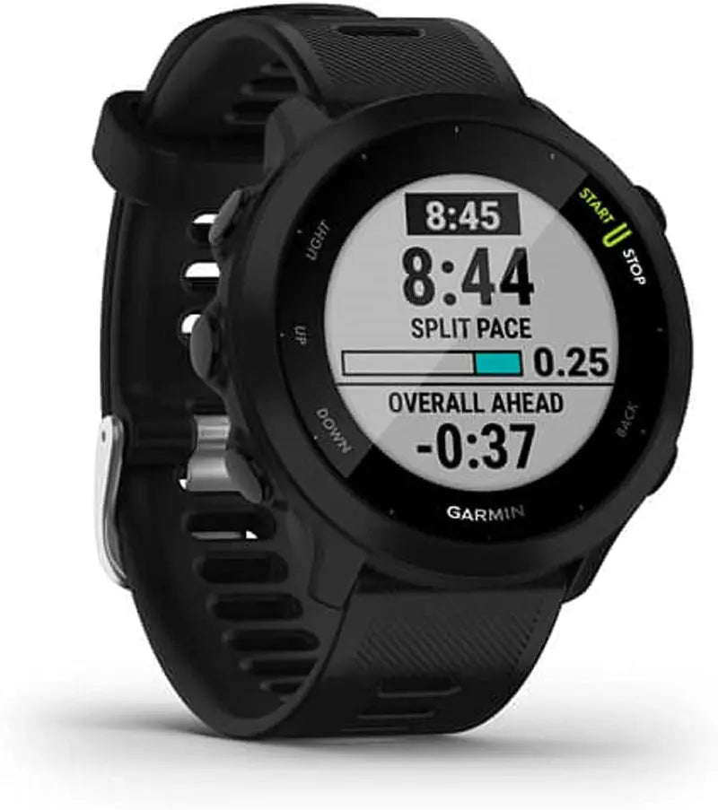 Garmin Forerunner 55 GPS Running Watch With Heart Rate Monitoring And PacePro Training