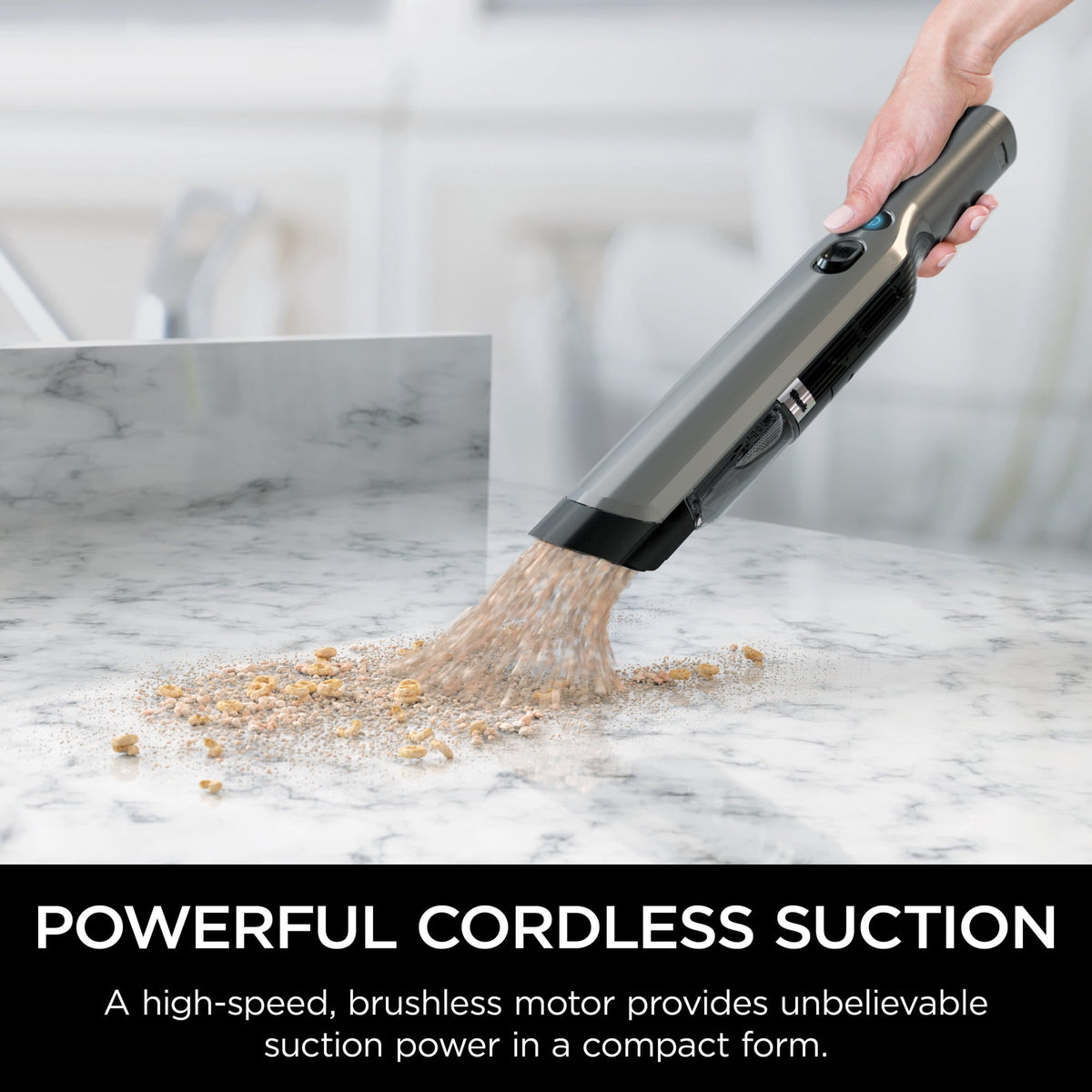 Shark Cordless Handheld Vacuum, Powerful Suction, High-Speed Brushless Motor, Ultra-Lightweight, Easy Emptying & Charging Dock, Graphite WV200