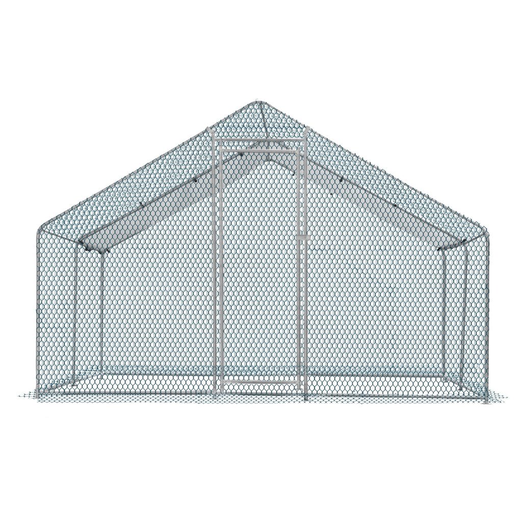 Ktaxon Chicken Coop,13' x 10' Chicken Cage House Metal Hen Run House Waterproof Rabbits Habitat Cage