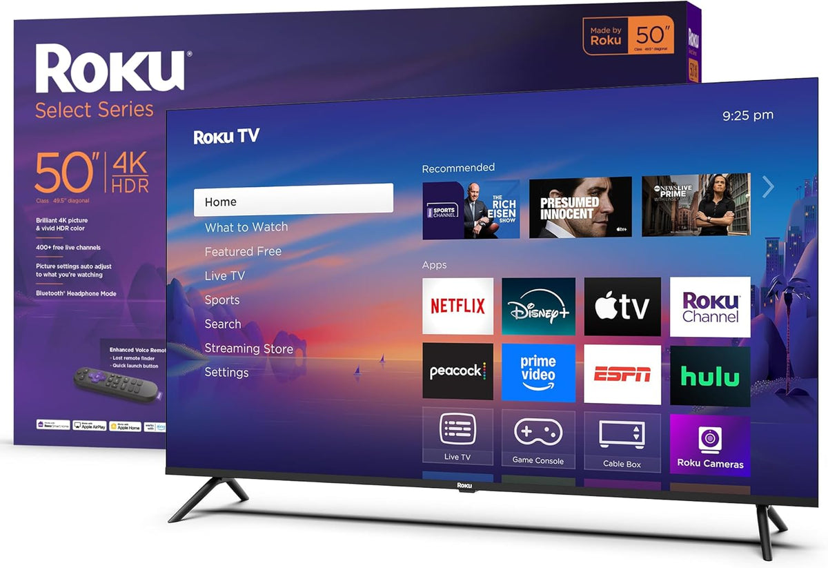 Roku 50in Select Series 4K HDR Smart TV With Voice Remote