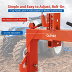 3-Point Cat 1 Quick Hitch, 3000 lb Lift, 27.5" Arm Span, 14.5"-17.5" Level Adjustment, with Adaptor