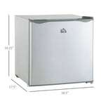 HOMCOM Countertop Upright Mini Freezer, 1.1 Cu.Ft, Gray - 05