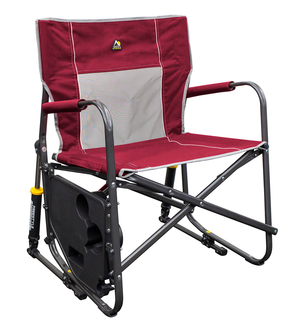 GCI Outdoor Freestyle Rocker XL Folding Rocking Chair With Side Table - Freestyle Rocker XL