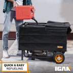 IGAN Generator Tent Waterproof Generator Cover Windproof Kit 3500–12000 Watt 10 lb. Pro Max Black