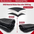 Car Top Cargo Carrier 21 Cubic ft Bag with Reflective Strip, 840D PVC Soft Roof Top Cargo Bag 100% Waterproof Fit for All Vehicle with/without Rack
