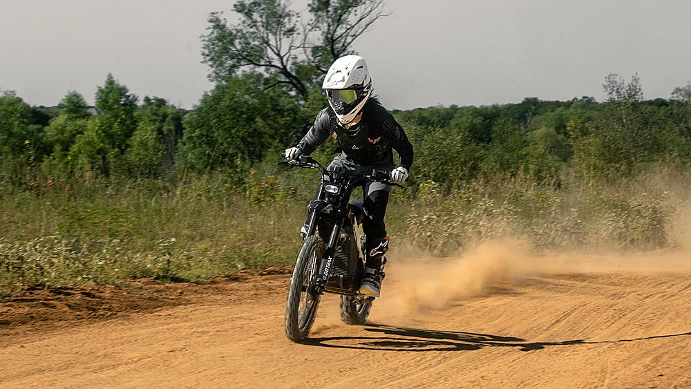 GoTrax Everest Electric Dirt Bike - 50 mi Max Range, 53 mph Max Speed