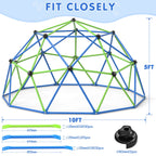 WOSTOO 10FT Climbing Dome,Kids Dome Climber Jungle Gym Outdoor Toddler Play Set for Kids 3-10 Year Outdoor Play , Supports up to 880lbs