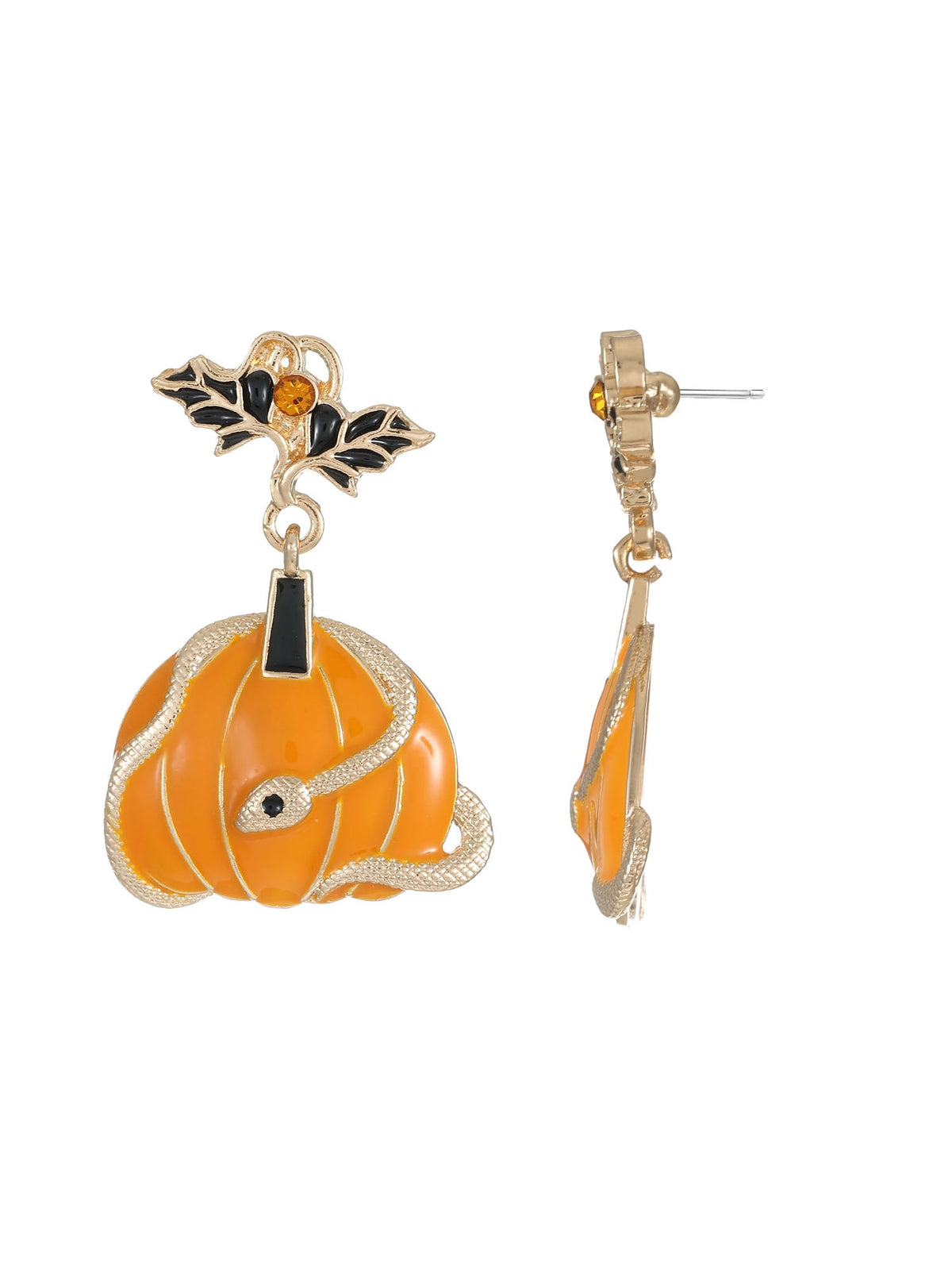 Way to Celebrate Light-up Jack-O-Lantern Halloween Earrings, 1 Pair