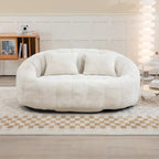 Adult-Sized Multi-Hue Bean Bag Lounge Chair, 43in L x 35in W x 31in H