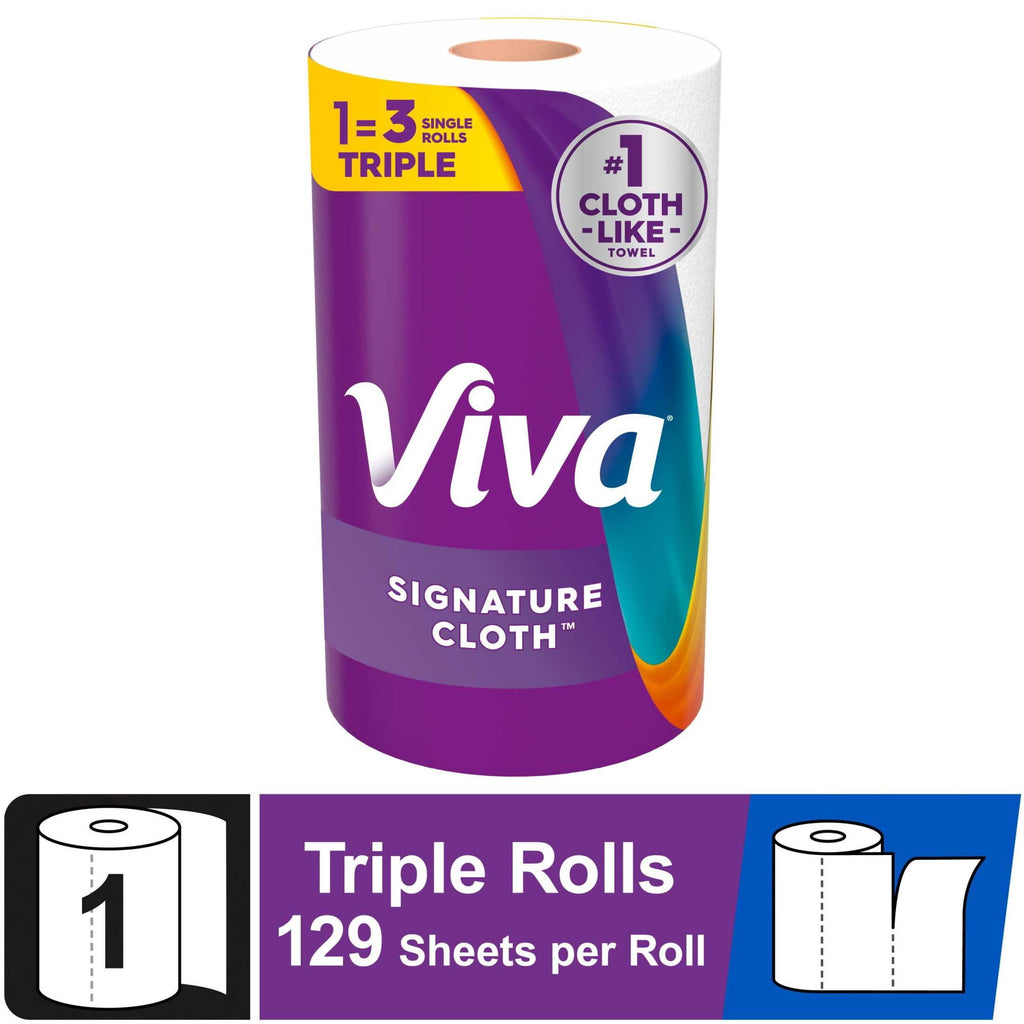 24 pack) Viva Signature Cloth Paper Towels, 1 Triple Roll