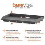Blackstone Original Outdoor Griddle 4-Burner 36 inch Flat Top Grill With Hard Cover - Black