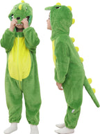 WIBACKER Infant Toddler Dinosaur Animal Fancy Dress Costume Baby Winter Flannel Hooded Romper Christmas Halloween Cosplay Jumpsuit
