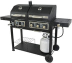 BLOSSOMZ Dual-Fuel Outdoor Grill, Charcoal & Gas - BLZ-39980