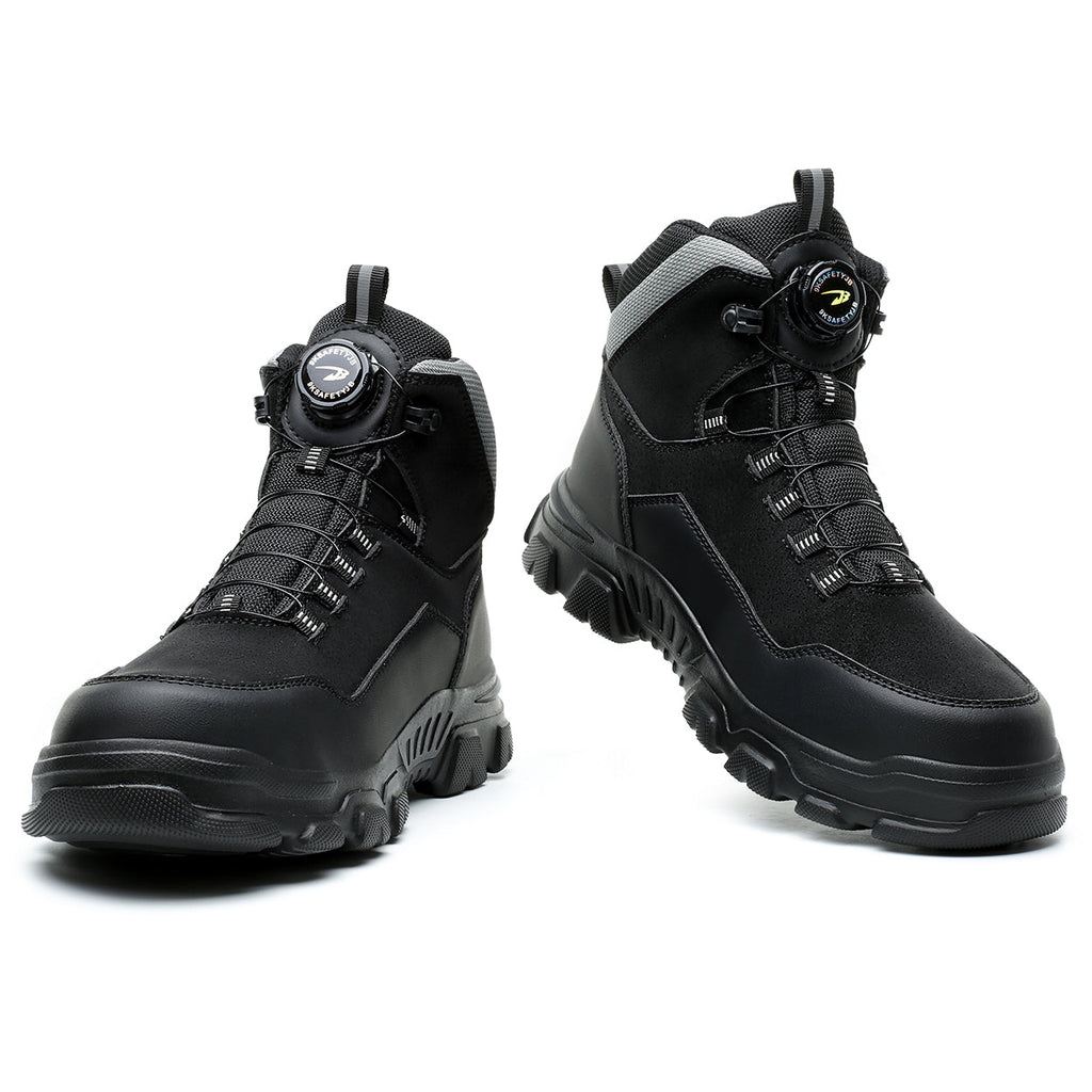 Safety Steel Toe Work Boots with Dials Closure System