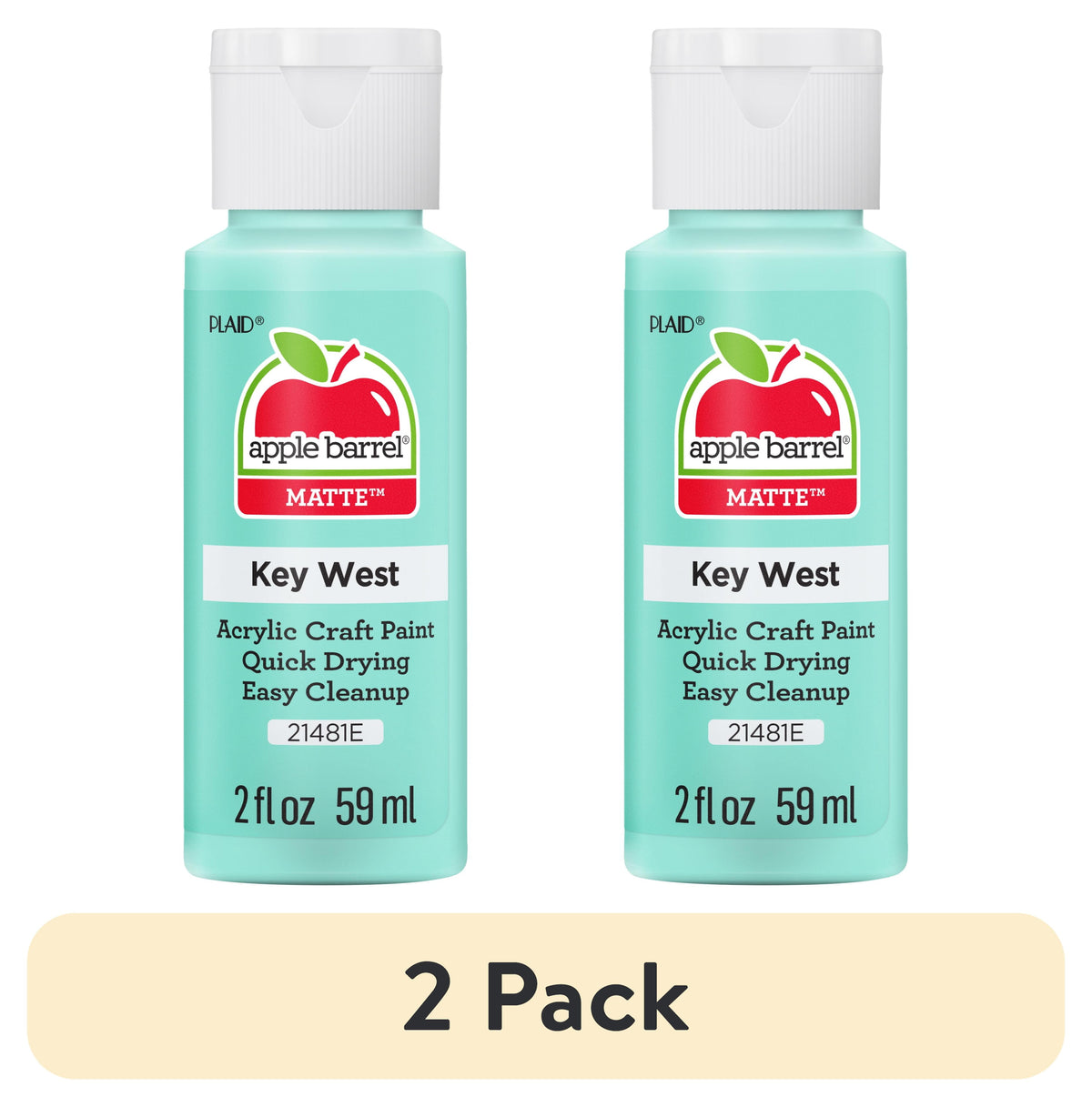 Apple Barrel Acrylic Craft Paint, Matte Finish, 2 fl oz
