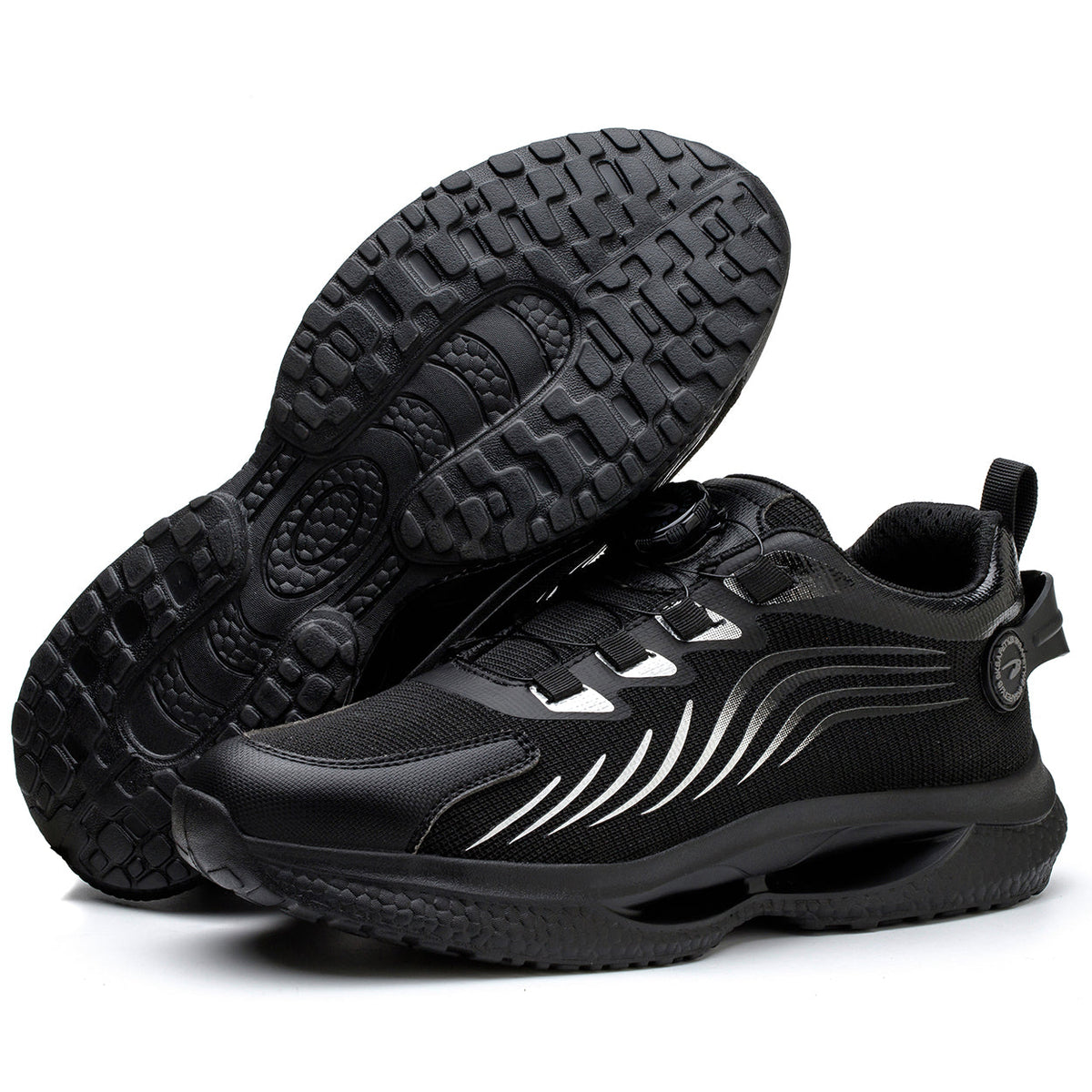 Unisex Steel Toe Shoes Closure System Laceless