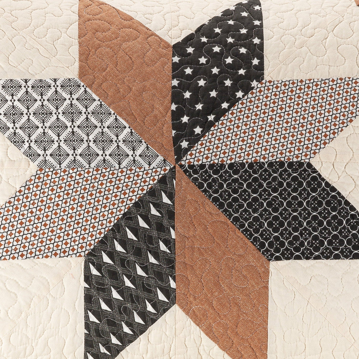 Better Homes & Gardens Starburst Patchwork Cotton Quilt, Full/Queen