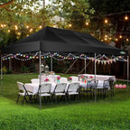 COBIZI 10x20 ft Commercial Pop-Up Canopy Tent With 6 Sidewalls And Roller Bag