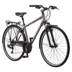 Schwinn Network 6c Hybrid Bike, 21 Speeds, Large 19.5 in Men's Style Frame, 700c Wheels, Grey