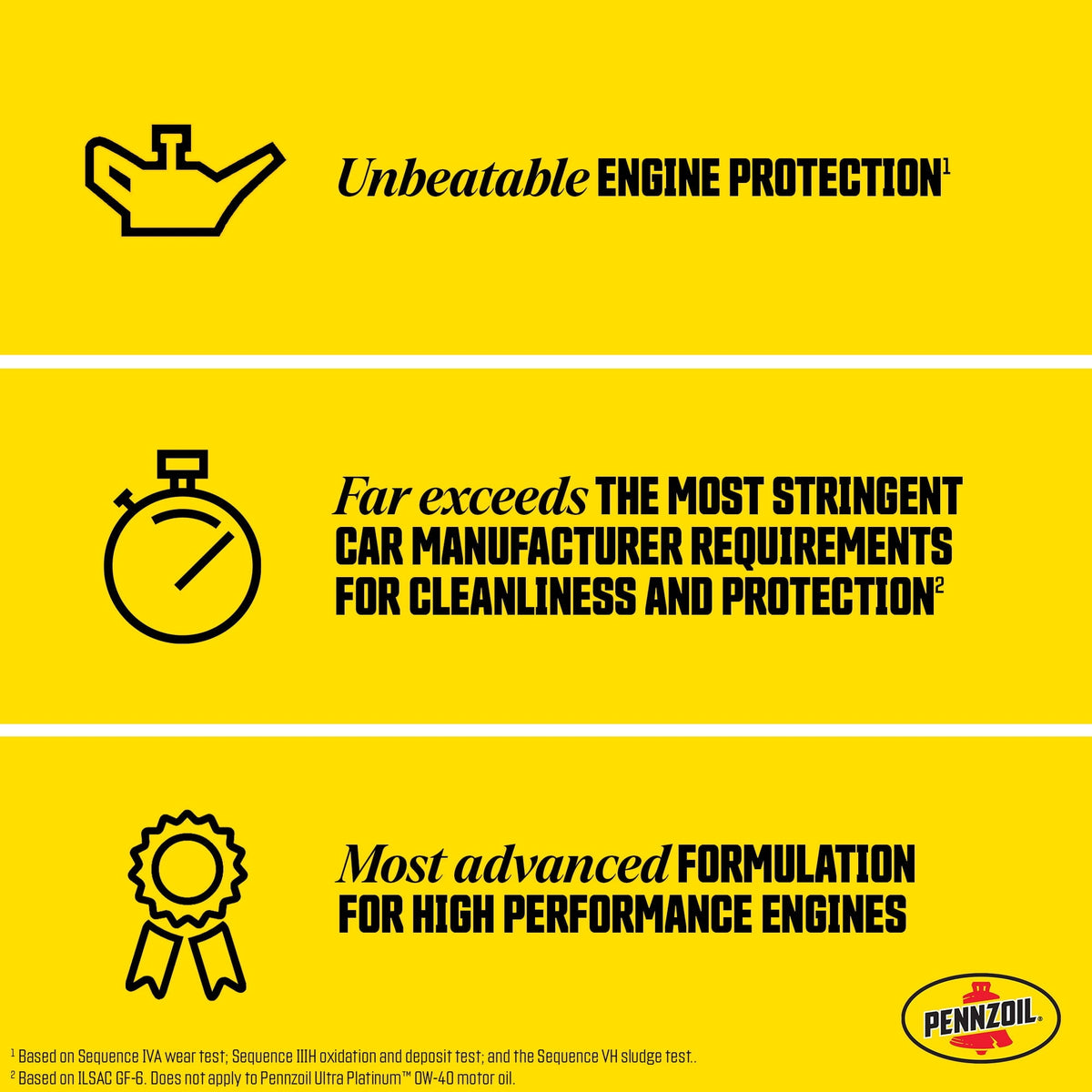 3 pack) Pennzoil Ultra Platinum Full Synthetic 5W-30 Motor Oil, 5 Quart