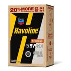 2 pack) Chevron Havoline Synthetic Blend Motor Oil 5W-20, 6 Quart, Smart Change Box