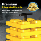 2 pack) Camco FasTen RV Leveling Blocks - 10 Pack, Yellow (44514)