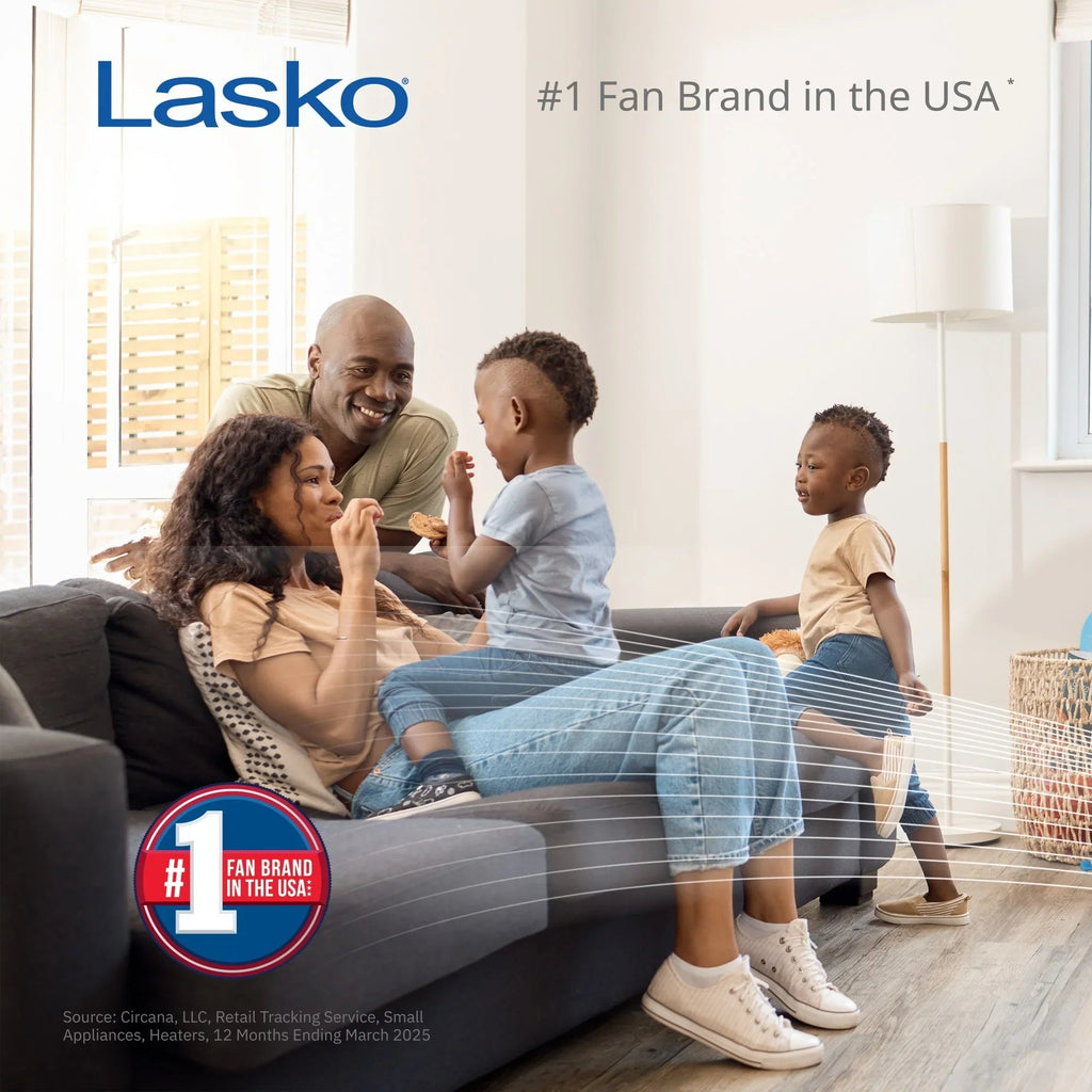 Lasko Xtra Air 48in 4-Speed Oscillating Remote Controlled Tower Fan, Black - T48336