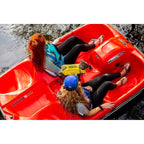 Pelican Sport Monaco Adjustable 5 Seat Pedal Boat, Red/White - MONACO