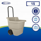 Suncast Resin Rolling Lawn and Utility Cart with Retractable Handle