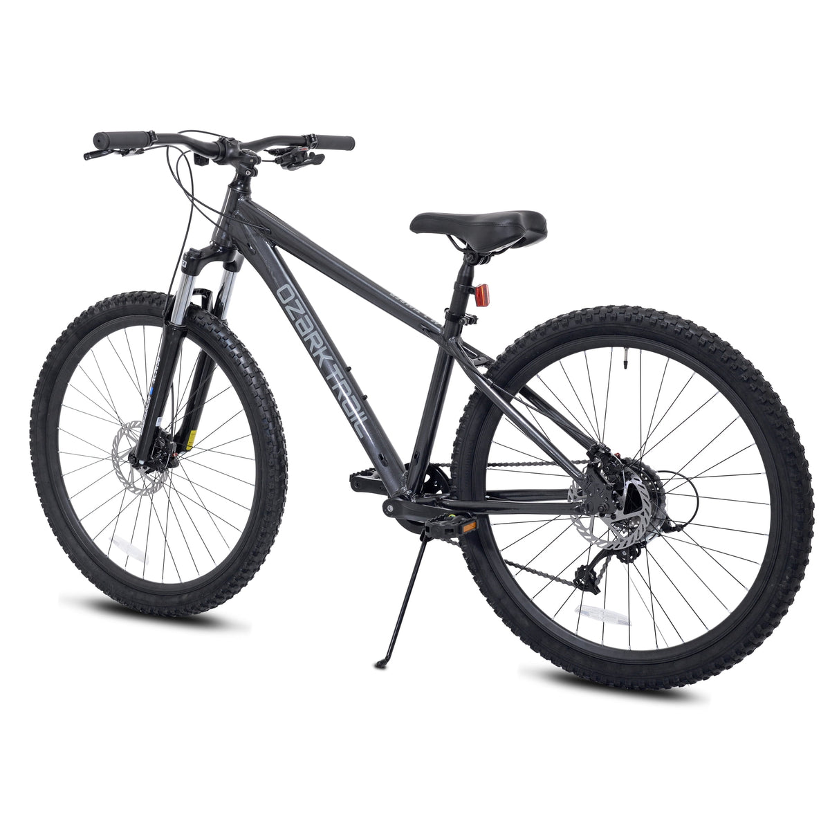 Ozark Trail Timber 27.5 in Mountain Bike, Small Frame, Fits Riders 5 ft 0 in-5 ft 6 in, Black, Adult, Unisex