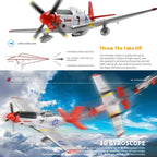 RC Plane 2.4G 4CH 3D6G P51 Fighter 56CM x 49CM - A280