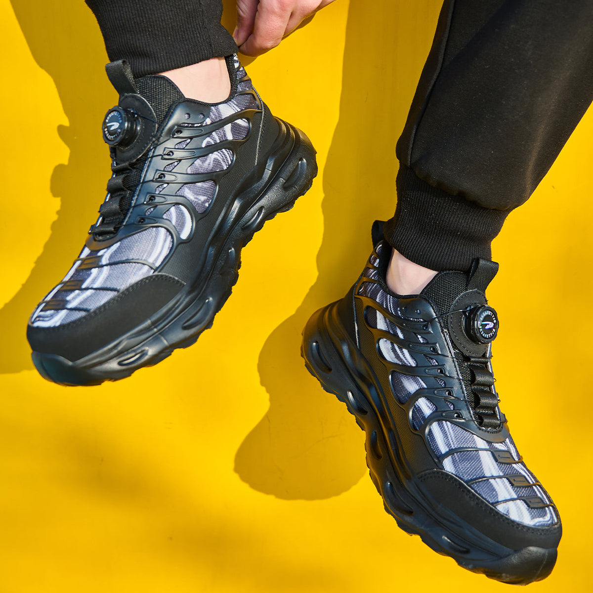 Breathable Steel Toe Safety Shoes Dial Lacing System & Flexible Sole