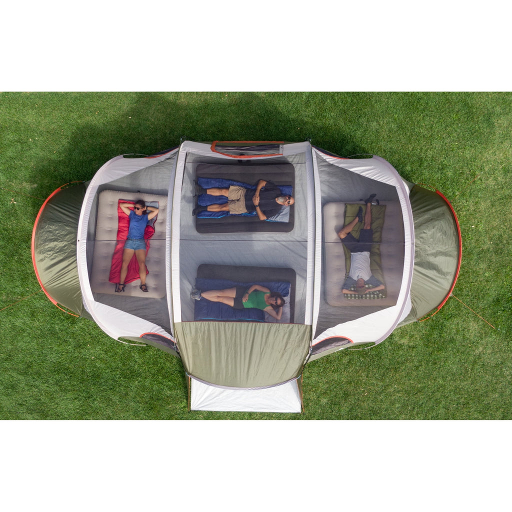 Ozark Trail 18-Person Cabin Tent, with 3 Covered Entrances