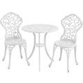 Yaheetech 3-Piece Aluminum Patio Bistro Set With 2 Chairs And Table - Antique Finish