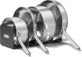 Caraway Stainless Steel 12 Piece 5-Ply Cookware Set - 10.5in Fry Pan, 3-qt Sauce Pan, 4.5-qt Saute Pan, 6.5-qt Dutch Oven
