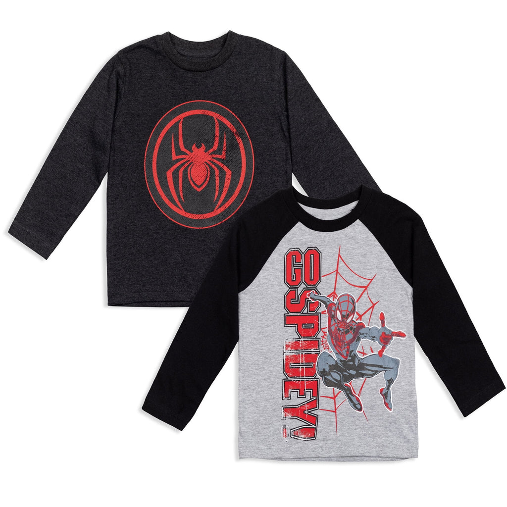 Marvel Spider-Man Toddler Boys 2 Pack Long Sleeve T-Shirts Toddler to Big Kid