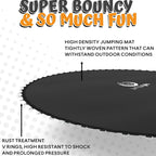 JUMPZYLLA 8FT Outdoor Trampoline With Enclosure for Kids - 14FT