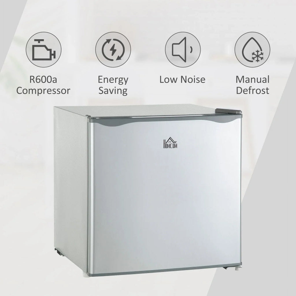 HOMCOM Countertop Upright Mini Freezer, 1.1 Cu.Ft, Gray - 05