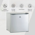 HOMCOM Countertop Upright Mini Freezer, 1.1 Cu.Ft, Gray - 05