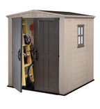 Keter Resin Outdoor Storage Shed, Taupe, 8 x 11 Foot - Factor