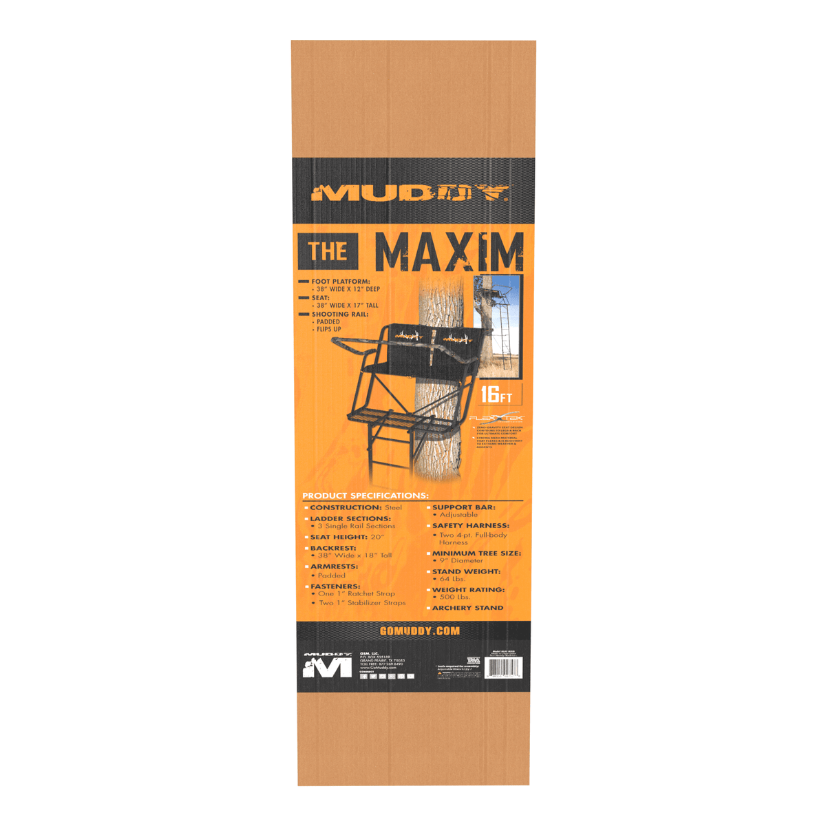 Muddy Maxim 2-Man Ladderstand, Black