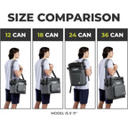 CORE 12 Can Climakeep Magnetic Soft Cooler, Leakproof Cooler, Waterproof Zipper, Mulbery