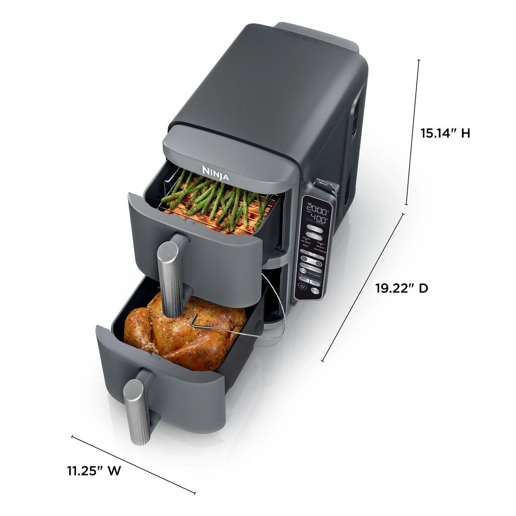 Ninja DoubleStack XL Smart 2-Basket Air Fryer, 10 QT