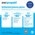 AT&T Motivate Pro 2 5G, 128 GB, Stormy Blue - Prepaid Smartphone [Locked to AT&T]
