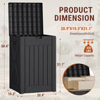 Homall 53 Gallon Package Delivery Boxes, Waterproof Outdoor Resin Mailbox for Packages With Lockabla Lid, Outdoor Storage Parcel Box for Outside
