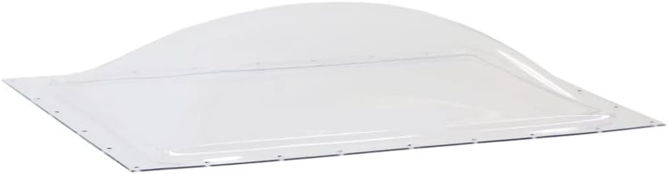SCT RV Skylight Bundle - Clear Outer Dome 14" x 22", Flange 17" x 25" and Inner Dome with Window 14" x 22" + Dicor 501LSW-1 Lap Sealant