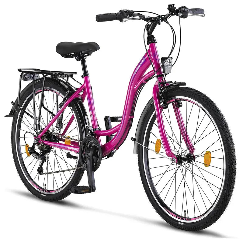 Licorne Urban City Bike, Aluminum Frame, 24.0 Inches/26.0 Inches/28.0 Inches - Stella Premium