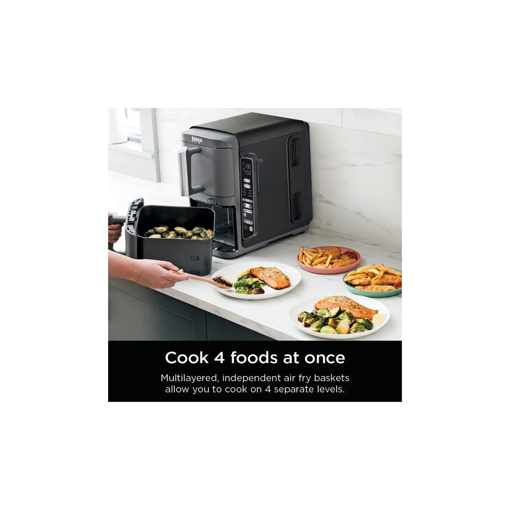 Ninja DoubleStack XL Smart 2-Basket Air Fryer, 10 QT