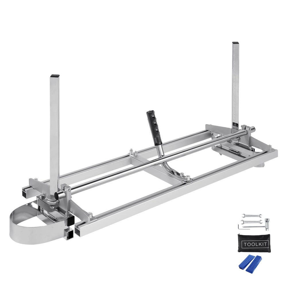 VEVOR Chainsaw Mill, Galvanized Steel, 14-36 in Guide Bar, 0.2-11.81 in Cutting Thickness